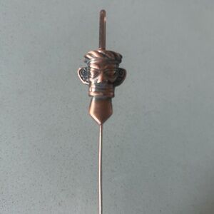 Chinese Mask Metal Ruyi Bookmark